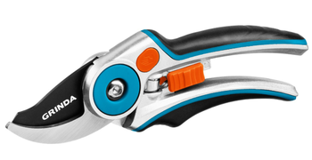 Плоскостной секатор GRINDA PROLine P-29 210 мм усилення конструкция