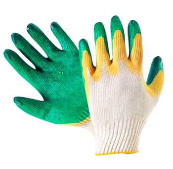 Перчатки х/б с двойным латексным обливом