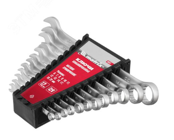 Набор ключей комб., 6-22мм, 12шт, CrV, ГОСТ 16983