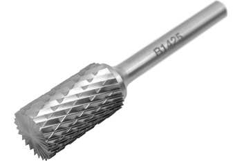 Борфреза тв. сплав. цилиндрическая с точеным торцом ф14х25х6 (B142506) ВК8 х-обр. насечка