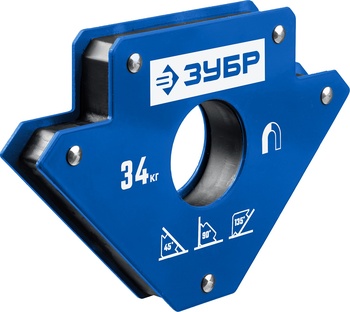 Угольник магнитный для сварочных работ ЗУБР УМ-3 до 34 кг
