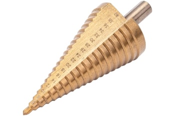 Сверло ступенчатое 4-40 мм, шаг 2 мм, HSS TIN