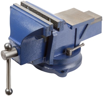 Тиски слесарные 150 мм поворотные, с наковальней, стальные