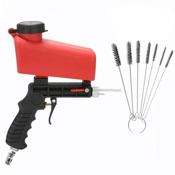 Пистолет пескоструйный, пневматический, с верхним бочком