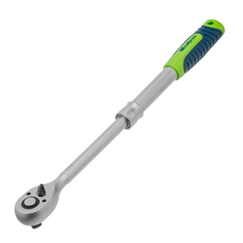 Ключ-трещетка 1/2 CrV, телескопический 300-430 мм, с быстрым сбросом, 72 зуба, Сибртех (14077)