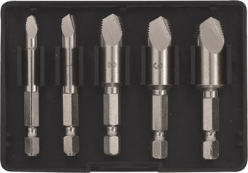 Экстракторы для болтов и шпилек, усиленные,HSS сталь, 5 шт.