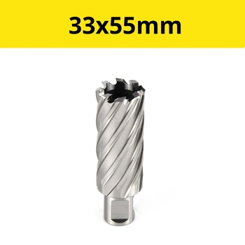 Сверло корончатое (фреза кольцевая) ф33х55 HSS Weldon19