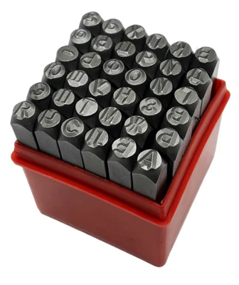 Клейма буквенные № 5 (русский шрифт) тв. сплав