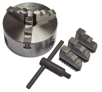 Патрон токарный 125мм, 3-х кулач., К11-125 YTUM прям. и обрат. кулачки