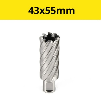 Сверло корончатое (фреза кольцевая) ф43х55 HSS Weldon19