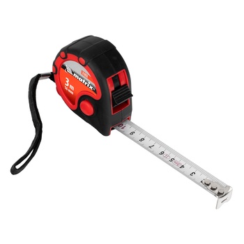 Рулетка  3 м х 16 мм, двухкомпонентный корпус, Status 3 fixations Matrix (31033)