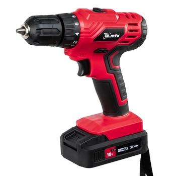 Дрель-шуруповерт аккумуляторная MCDL-18-02, Li-Ion, 18 В, 2 акк. MTX (26185)