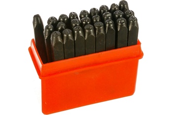 Клейма буквенные № 3 (латинский шрифт) сталь