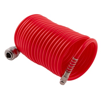 Шланг спиральный воздушный, с быстросъемными соединениями,  5 м