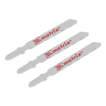 Полотна для электролобзика по металлу, 3 шт, 50 х 0.8 мм, HSS, EU- хвостовик (Matrix 78143)