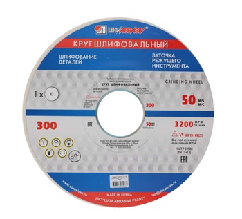 Круг шлифовальный 25А ПП 300х40х 76 25СМ (60 К.L)