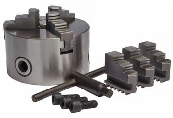 Патрон токарный 100мм, 3-х кулач., К11-100 YTUM прям. и обрат. кулачки