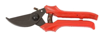 Секатор с оксидированным покрытием, с двухкомпонентной ручкой, 220мм