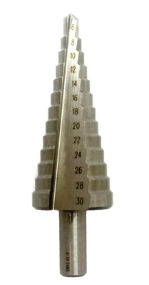 Сверло ступенчатое 6-30мм, 13 ступеней, Р6М5