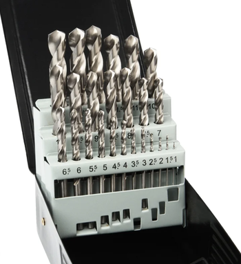 Набор сверл по металлу НС25G от 1 до 13 шаг 0,5, 25шт. HSS-G
