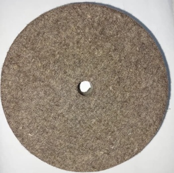 Круг полировальный из натурального войлока ф 150х40х16 мм (черный)