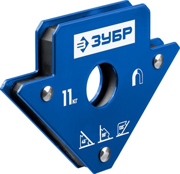 Угольник магнитный для сварочных работ ЗУБР УМ-3 до 11 кг