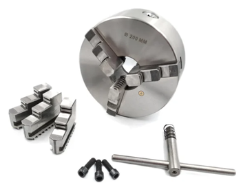 Патрон токарный 200мм, 3-х кулач., К11-200C YTUM со сборными кулачками