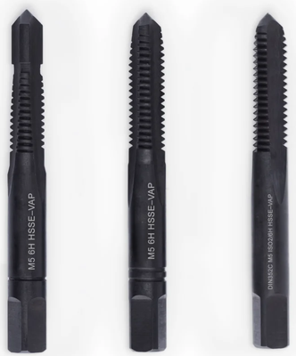 Метчик М  5х0,8 руч. (осн. шаг) к-т из 3х шт HSS-E/VAP