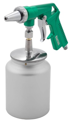 Пистолет пескоструйный, пневматический, с нижним бочком KRAFTOOL 5 бар (06583)