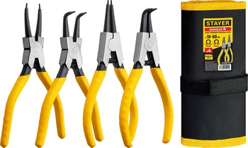 Набор съемников стопорных колец 160мм, 4шт STAYER Hercules-4 (22830-H4)