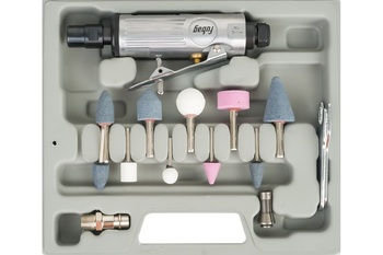 Прямая пневмошлифмашина FUBAG GL25000 + набор оснастки 100101