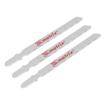 Полотна для электролобзика по металлу, 3 шт, 75 х 1.2 мм, BIM, EU- хвостовик (Matrix 78150)