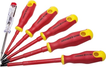 Набор отверток 6 предм., диэлектрические до 1000В, STAYER Electro Professional (25145-H6)