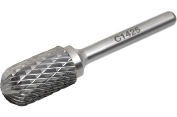 Борфреза тв. сплав. сфероцилиндрическая ф14х25х6 (C142506) х-обр. насечка ВК8