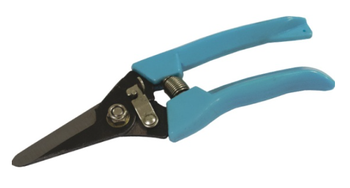 Секатор садовый с прямыми лезвиями, нержавеющая сталь, пластик. рукоятки, 180мм