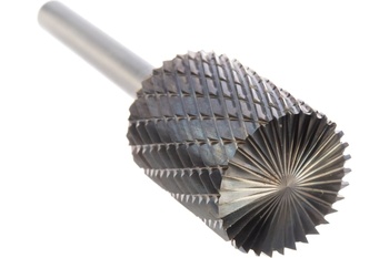 Борфреза тв. сплав. цилиндрическая с точеным торцом ф25х25х6 (B252506) ВК8 х-обр. насечка