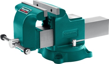 Тиски слесарные 200 мм поворотные, с наковальней, KRAFTOOL GRAND (32702-200)