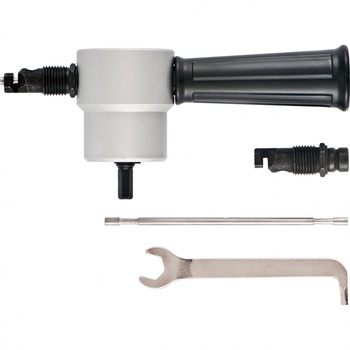 Насадка на дрель для резки листового металла до 1,8 мм металлический кейс (Сибртех 78303)