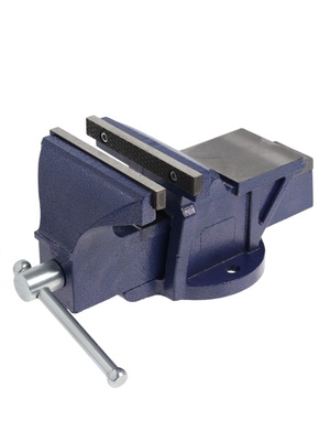 Тиски слесарные 150 мм не поворотные, с наковальней, высокопрочный чугун ВЧ-40