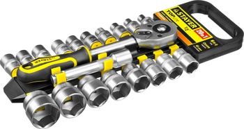 Набор торцевых головок, 8-32 мм, 20 предм., (1/2″), STAYER RSS 20L (27750-H20)