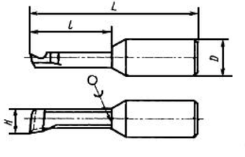 Резец расточной для гл. отв. ф6х40 ВК6М ГОСТ18063 2145-0041