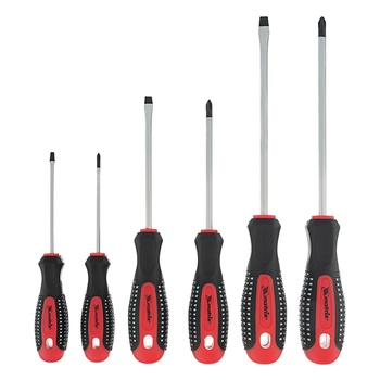 Набор отверток 6 предм., Fusion, CrV, 3-компонентная рукоятка antislip, 6 шт.// Matrix