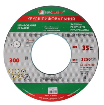 Круг шлифовальный 64С ПП 300х40х127 40СМ (40 K.L.)