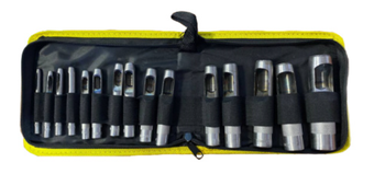 Набор пробойников (3, 4, 5, 6, 7, 8, 9, 10, 11, 12, 14, 16, 19, 20, 25 мм) БМ