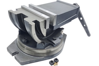 Тиски станочные 160 мм QHK160 двухповоротные, глобусные