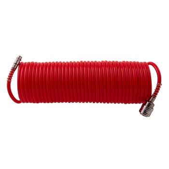 Шланг спиральный воздушный, с быстросъемными соединениями, 10 м