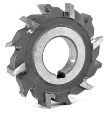 Фреза дисковая 3-х ст. ф 63х10х22 Р18 Z=12 разнонаправл. зуб