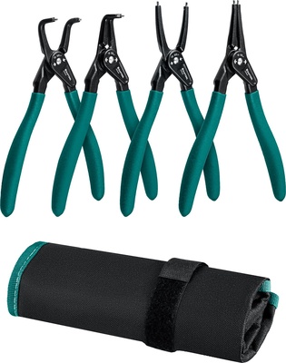 Набор съемников стопорных колец 180мм, 4шт KRAFTOOL (22812-H4)