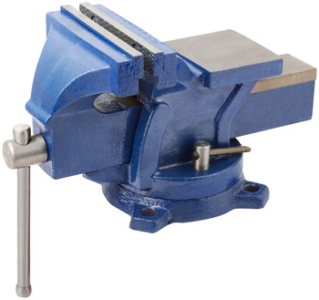 Тиски слесарные 125 мм поворотные, с наковальней