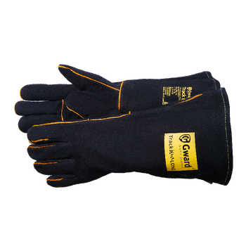 Краги из спилка широким раструбом,длина 42 см GWARD Track Black Long